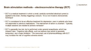 Brain stimulation methods – electroconvulsive therapy (ECT)